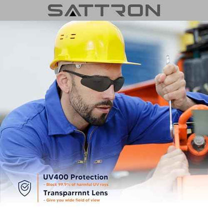 Tinted Safety Glasses Bulk 24 Pack, UV Protective Safety Sunglasses for Men Women, ANSI Z87.1 Scratch & Impact Resistant Eye Protection, Ideal for Construction, Shooting, Lab