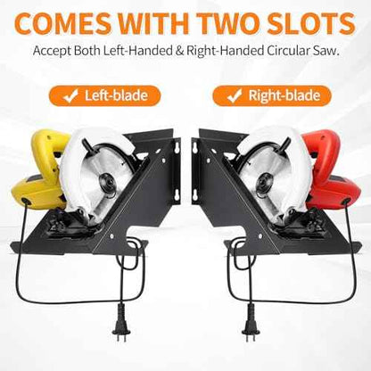 Shimeyao Circular Saw Holder Wall Mount Heavy Duty Metal Storage Rack Organizer for Shed Garage, Pegboard, Workshop, Home, Fit Most of Circular Saw