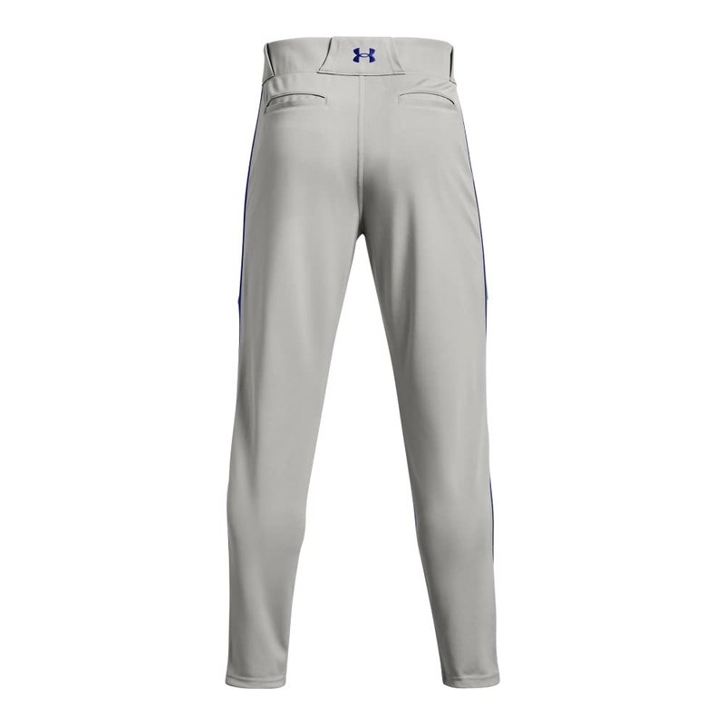 Under Armour Men's Utility Baseball Straight Leg Pant Pipe 22, (081) Baseball Gray/Royal/Royal, Medium