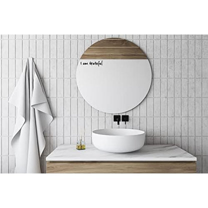 The I am Me Movement- Inspirational Stickers, Mirror Decals, Bathroom D?cor , Peel & Stick Wall Decal, Mirror Decor, Vinyl Decal, Mirror Stickers (I am Beautiful (Sm w/ Mini)) Black