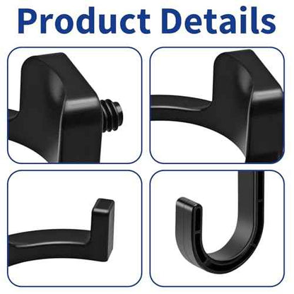 6Pcs Storage Shed Hooks for Suncast/Craftsman, J-Shape and U-Shape Suncast Shed Accessories, Premium ABS Garden Garage Storage Organization, Shed Shelves for Hanging Shed Organization Supplies