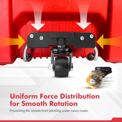 Front Wheels Compatible for Milwaukee Packout Rolling Tool Box,Packout Caster Wheels Accessories for Packout Tool Box,Making Transportation Easier