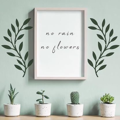 Vine Olive Branch Leaf Wall Stencils for Painting Large Pattern on Wall, Reusable Decorative Botanical Tree Leaves Template for Modern Floral Scandinavian Boho Painting Wall Art D?cor