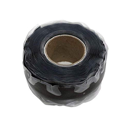 Prestige Import Group Extreme Ultra Bond Self-Fusing Silicone Rubber Insulating & Repair Tape - 1 Inch Width x 10 Feet Length - 1 Roll - Color: Black
