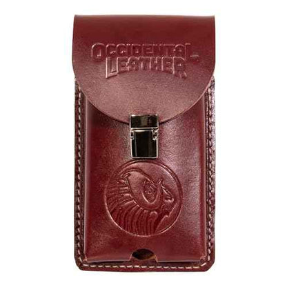Occidental Leather XL Leather Phone Holster - Fits Up to a 3" Belt - Secure & Stylish - Flexible Carry - Made in USA