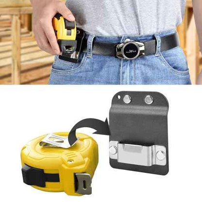 Tape Measure Holder for Belt, Heavy Duty Tactical Tape Measuring Holster Tool Belt Clip Holder Fits up to 2" Tool Belt Prevent Pants Pocket Tearing