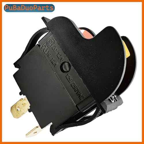 SW7B On-Off Toggle Switch 2 Prong, Replacement for Delta Table Saw, Drill Press, Band Saw Compatible with Delta 489105-00, 1343758, Ryobi 46023, Porter Cable 438010170141