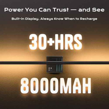 31in Wireless Wall Sconces Set of Two, [Creates Sunset Glow Ambiance] Dimmable 2700K?6000K with 8000mAh Battery & Display, Touch/Remote Control, Rechargeable Wall Lamps for Home Decor ? Black