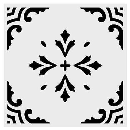 Wall Stencils for Painting Large Pattern 12" x 12", Reusable Large Floor Stencils, Simple Tile Stencils for Decor (NS4)