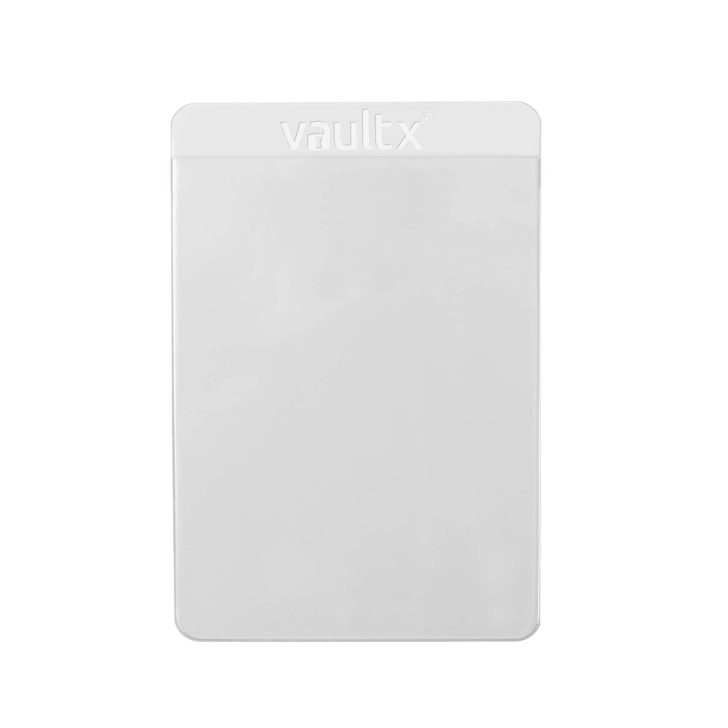 Vault X Semi-Rigid Trading Card Holders (50 Pack), Hard Sleeves for Trading Card Grading Submissions, Card Protectors