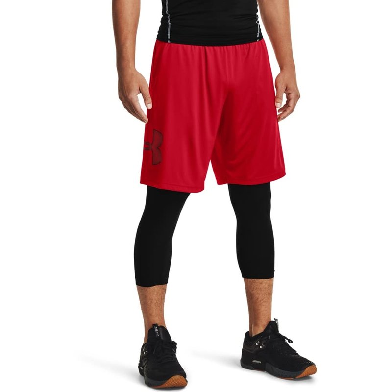 Under Armour Men's Tech Graphic 10" Shorts, Red (601)/Black, X-Small