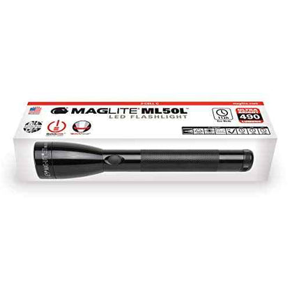 Maglite ML50L LED 2-Cell c Flashlight in Display Box, Gray