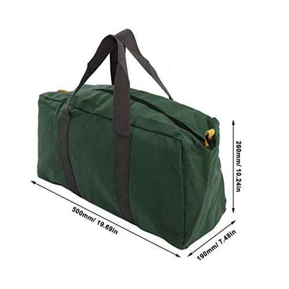 Hand Tool Storage Carry Tote, Heavy Duty Large Capacity Wide Mouth Portable for Carpentry Electrician (20in / 50.8cm)