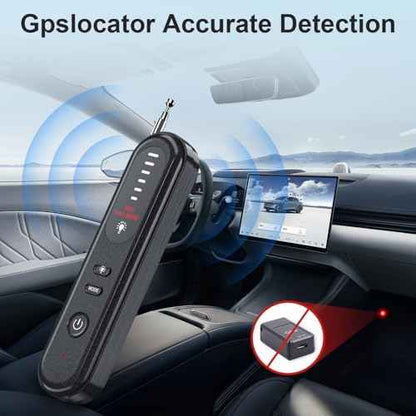 Aleanu Hidden Camera Detector, 2025 Hidden Bug and Device GPS Detector for Trave, Hotels, Home, Office, 6 Levels Sensitivity