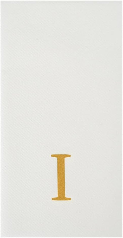 Luxenap 15.8 X 7.9 Inch Linen-Feel Guest Towels, 50 Lettered Hand Towels