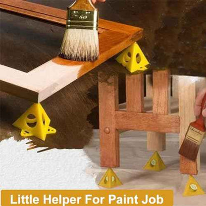 EMVANV 20pcs Painters Cone Stands, Woodworking Furniture Door Risers Painters Stand, Mini Cone Paint Stands for Canvas and Door Risers Support, Paint Pouring Suppliers, Canvas Stand(size:20pcs)