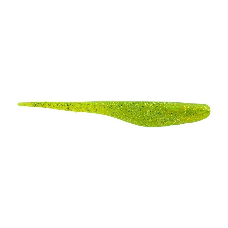 Berkley PowerBait Saltwater Bonga Shad Fishing Bait, Chartreuse Silver Flash, 5in, Irresistible Scent and Flavor, Ideal for Bass, Redfish, Trout and More