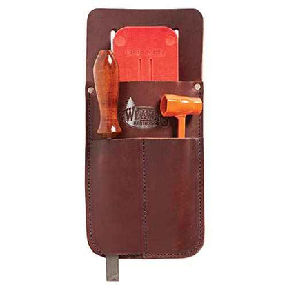 Burgundy Leather Lifting Tong Holder, Model Number: 08502-06