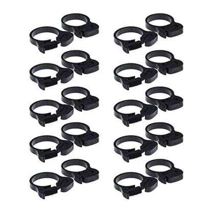 Double Gripping Nylon Hose Clamps, Snap Grip Nylon Plastic Hose Clamps (25.5-27.5mm (1inch), 20pack)