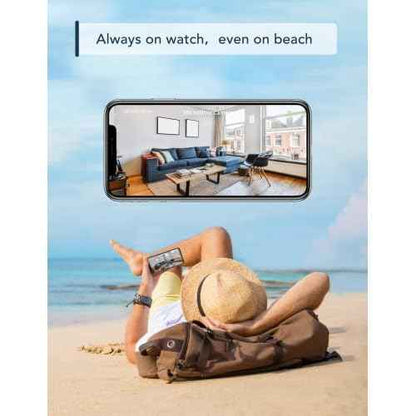 GNCC Indoor Security Camera, 2 Packs 1080PCameras for Home Security Wi-Fi Cameras, Motion/Sound Detection, Night Vision, 2-Way Audio, Real-Time Alert, Cloud & SD Card Storage, 2.4G WiFi Only