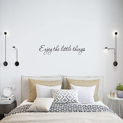 Enjoy The Little Things Vinyl Wall Decal Saying Family Room Quotes Sayings Stickers Wall Decor
