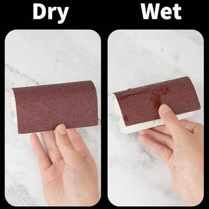1/4 Sheet Sandpaper 5.5" x 4.5" Hook and Loop Sandpaper 60 Grit Sandpaper for Palm Sander 30 PCS Aluminum Oxide Sanding Sheets Hand Sanding Blocks for Metal, Woodworking and Polishing (60 grit)