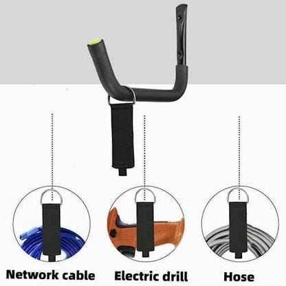 Garage Storage Heavy Duty Hooks, 15Inch Jumbo Arm Kayak Rack, Heavy Duty Wall Hooks for Canoe, Ladder, Bicycle, Folding Chairs, Surfboard, Snowboard, Hose and Tools (6 Pack)