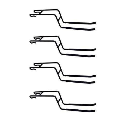 Proslat 63024 ProRack Double Side Hook Accessory Pack (4 Pack), Black, 6"