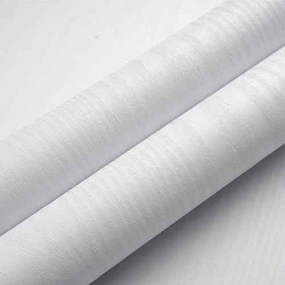 Orainege Peel and Stick Wallpaper Wood Contact Paper 17.7inx118.1in Self Adhesive Wood Grain Wallpaper for Cabinets Kitchen Countertops Furniture Waterproof Removable Easy to Clean,White