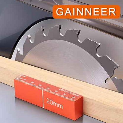 15pcs Metric Setup Blocks-Aluminum Precision Height Gauge Set for Router and Table Saw Woodworking Set Up Accessories,Orange