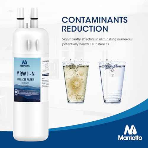 MARRIOTTO EDR1RXD1 Refrigerator Water Filter Compatible with W10295370A, WHR1RXD1, KAD1RXD1, Filter 1, W10295370, P4RFWB, P8RFWB2L, 46-9930, 46-9081 and W10311524 Air Filter (3+3)