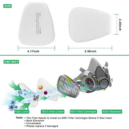 FNWD 20 PCS 5P71 Particulate Filter Compatible with 5P71, Installed on 501 Filter Retainer Replacement for 6100 6200 6800 7501 7502 (20pcs)