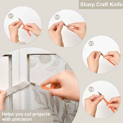 Naphite Wallpaper Tools for Peel and Stick Wallpaper Smoothing Tools Kit, Vinyl Backsplash Tile, Window Film, Easy to Apply Include White/Red Squeegee,Tape Measure, Exacto Knife for Contact Paper