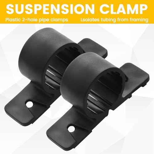 50 Pack 1/2 Inch Pipe Clamps Pex Clamp Heavy-Duty Bulk Pipe Supports Suspension Clamp Pex Clamps for Pex, Copper, CPVC (1/2inch)