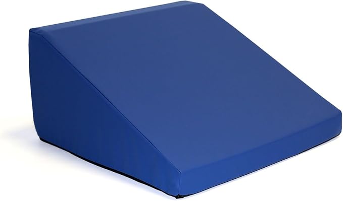 Foamnasium Wedge Indoor Foam Playset Soft Toddler and Active Kids Play Foam Wedge for Crawling Climbing Sliding and Jumping Made in The US Enhanced Navy