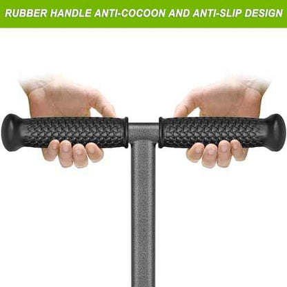 Dolibest Lawn Coring Aerator, Manual Grass Aerating Tool with Stainless Steel Soil Core Storage Tray, 4 Stainless Steel Corer Plug Aerator Tool, Garden Tool & Clean Hand Tool, Improve Lawn Health