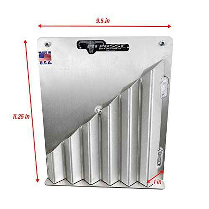 Pit Posse 544 Cable Zip Tie Storage Holder Rack Aluminum Enclosed Race Trailer Shop Garage Storage Organizer-Made in USA