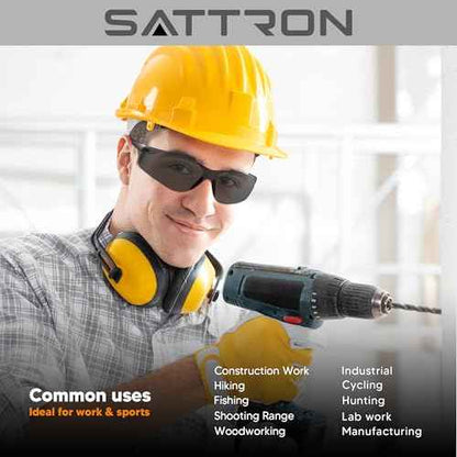 Tinted Safety Glasses Bulk 48 Pack, Dark Smoke Lenses UV Protective Safety Sunglasses for Men Women, ANSI Z87.1 Scratch & Impact Resistant Eye Protection for Construction, Shooting, Lab