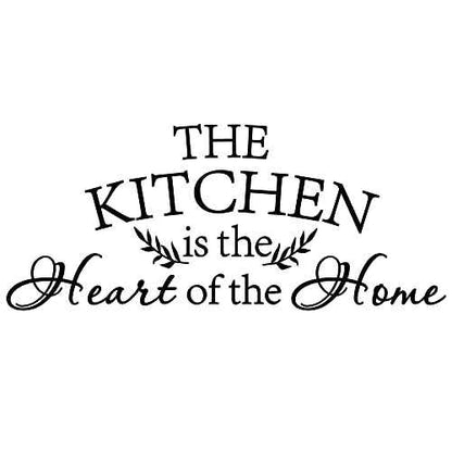 The Kitchen is The Heart of The Home Vinyl Wall Decal Art Letters Art Mural Home D?cor