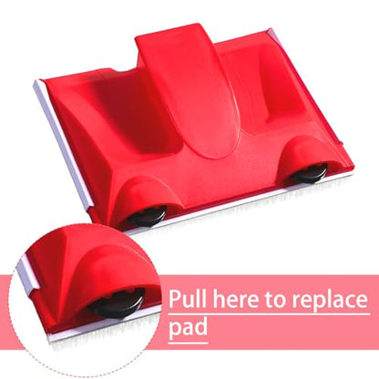 Paint Edger Trimmer with 2 Pcs Replacement Pads Edge Painting Tool for Walls Corners Ceilings, Paint Pad Applicator for Trim Painting Supplies