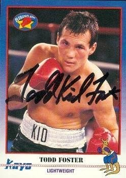 Sports Memorabilia Autograph Warehouse 70979 Todd Foster Autographed Boxing Card 1991 Kayo No. 102