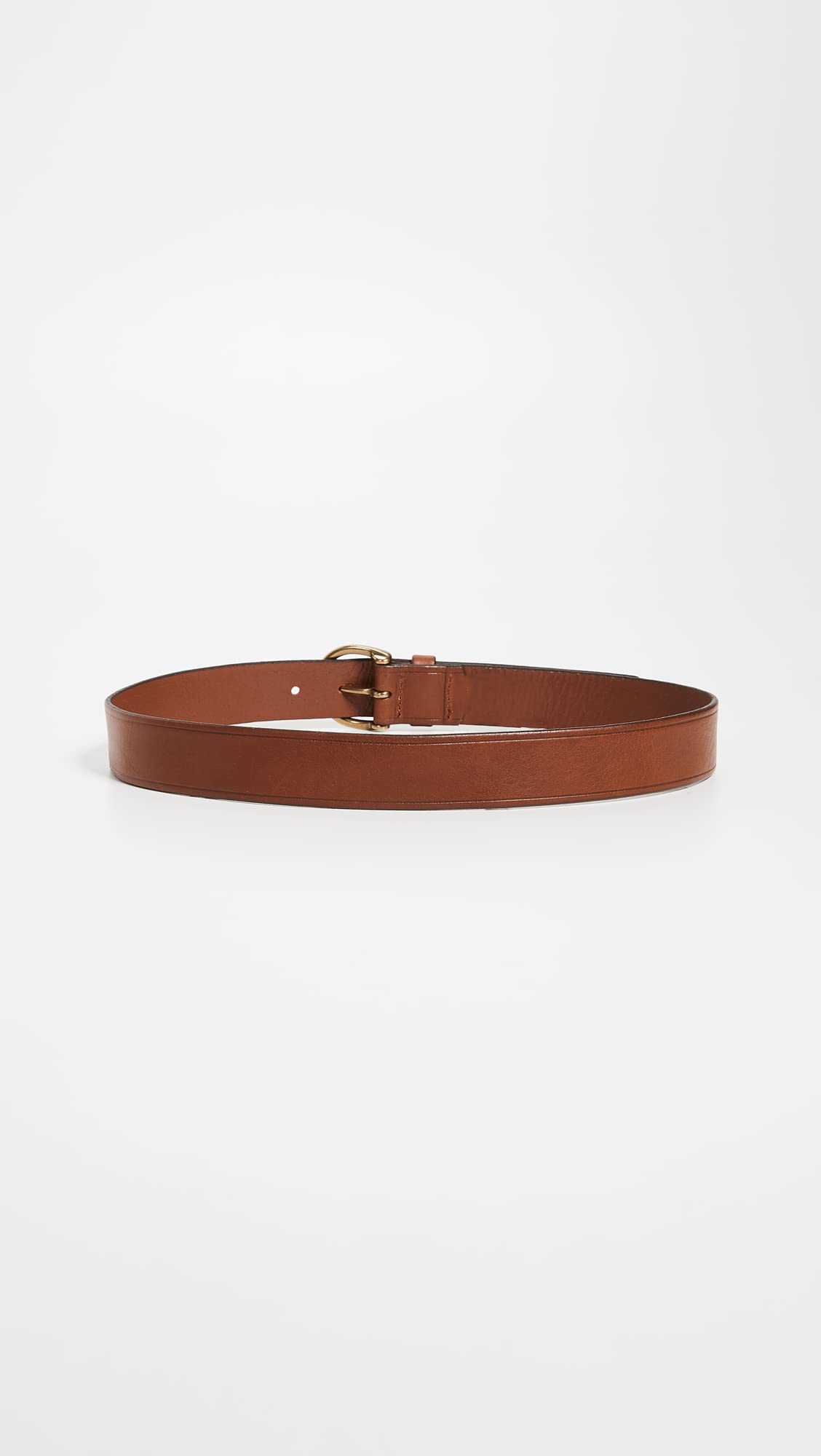 Madewell Women's Medium Perfect Leather Belt, Pecan, Brown, S