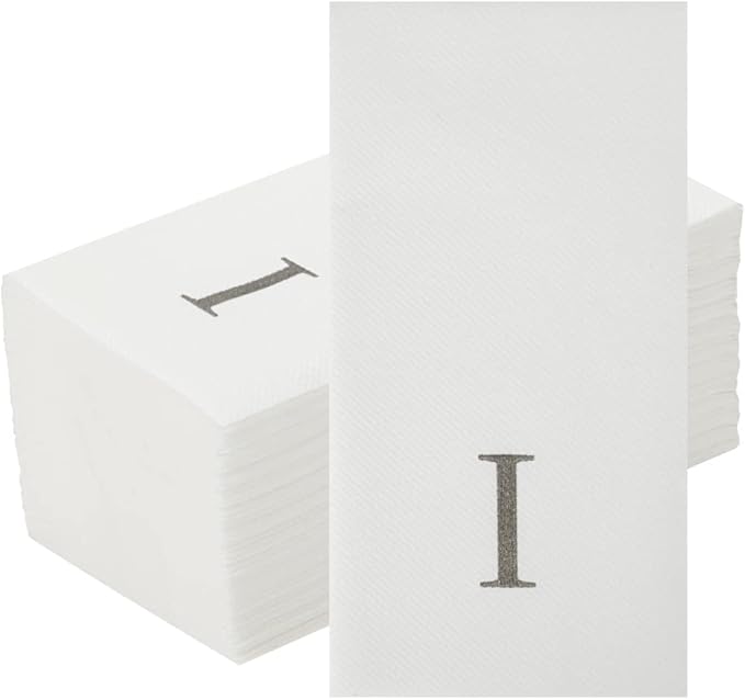 Luxenap 15.8 X 7.9 Inch Linen-Feel Guest Towels, 2000 Lettered Hand Towels