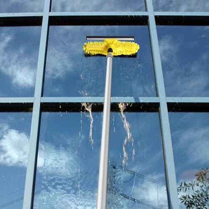 4-12 FT Paint Roller Extension Pole, Multi-Purpose Aluminum Alloy Telescopic Telescoping Rod with Universal Twist-on Metal Tip Flip-Lock Design, Sturdy for Painting, Cobweb Dusting & Window Clean
