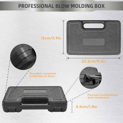 Armorers Bench Block Non-Slip Universal Gun Block & Professional Pin Punches, Punch Tool, Roll Pin Punch Set Punch Set with Organizer Storage Box - Complete Mechanical Repair Tool Kit