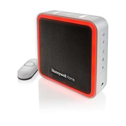 Honeywell Home RDWL313P2000 Doobell Plug-in Wireless Doorbell & Push Button-3 Series, Gray