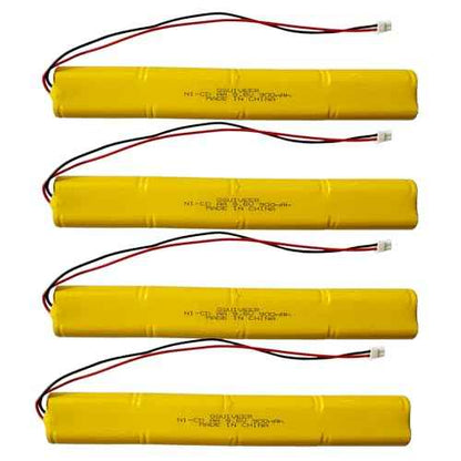9.6V 900mAh Exit Sign Emergency Light Battery Compatible with BBAT0043A BAT9.6V700 BBAT0044A BAA-96 Unitech ELB-B003 ELBB003 Lithonia ELB-B004 ELBB004 OSI OSA228 DANTONA CUSTOM-306-U (4 Pack)