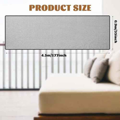 Hosuly Banister Guard 15 x 3 ft Balcony Netting for Kids Pets Stairway Safety Net Baby Fence Door Balcony Netting Safety Mesh Stair Net with No Drilling for Apartment Railing(Black)