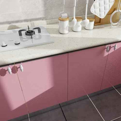 Amiya Pink Glossy Contact Paper Shiny Peel and Stick Wallpaper Self-Adhesive for Countertops, Furniture, Cabinets, Waterproof, Removable, Easy to Apply, Decorative Vinyl Wrap15.7¡±X78.7¡±