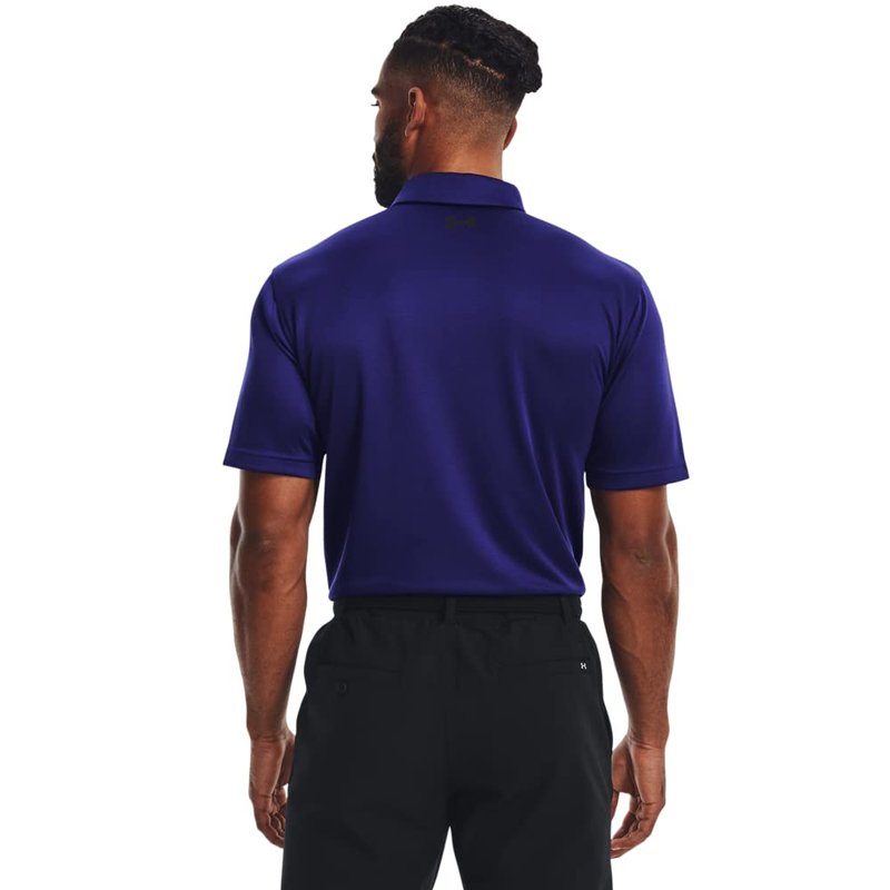 Under Armour Men's Tech Golf Polo, (468) Sonar Blue / / Black, Medium Tall
